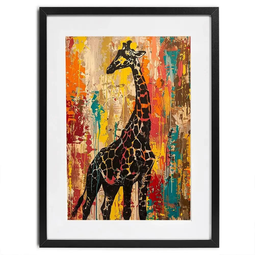 Safari Giraffe Framed Art Print Safari Giraffe Framed Art Print wall art product Franklyn Gregory - Independent