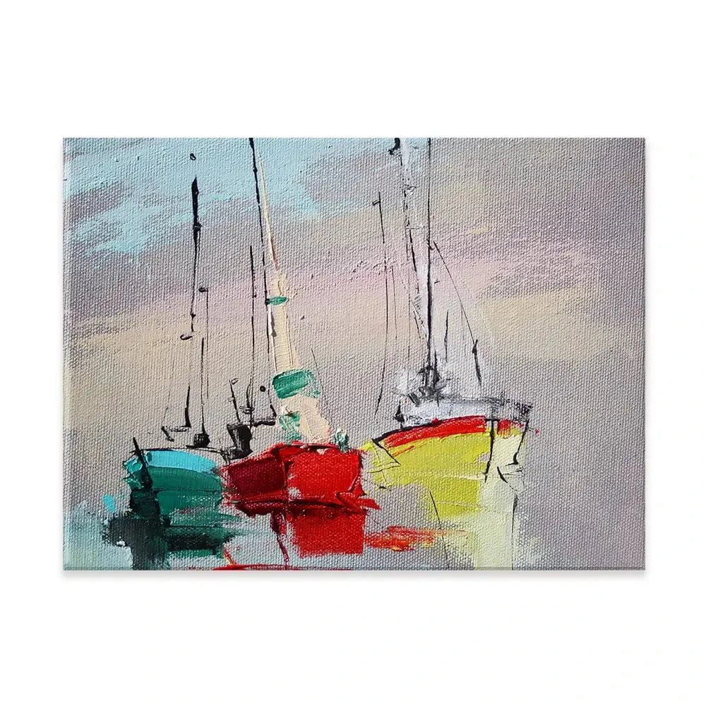 Sailing Boats Canvas Print Sailing Boats Canvas Print wall art product Oleksandr Bodnar / Shutterstock