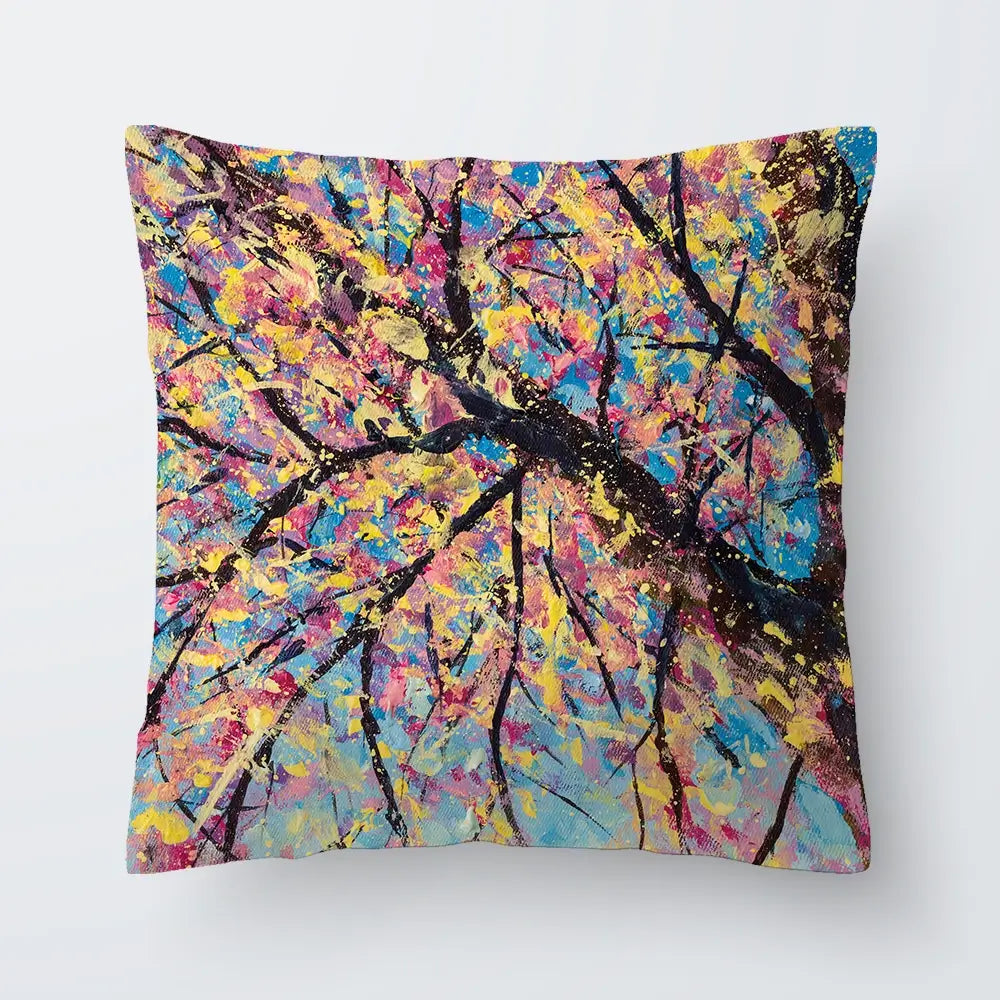 Sakura In Bloom Cushion Sakura In Bloom Cushion wall art product Art Print Shop