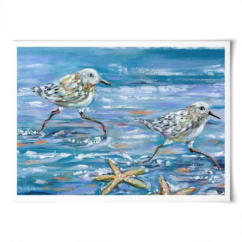 Sandpipers Art Print Sandpipers Art Print wall art product Estelle Grengs - Independent