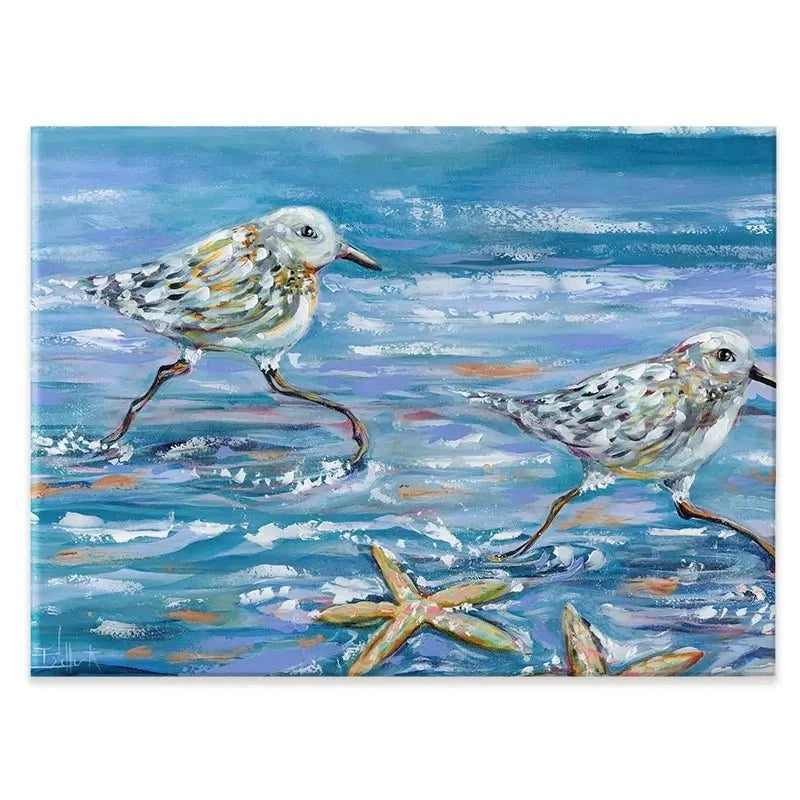 Sandpipers Canvas Print Sandpipers Canvas Print wall art product Estelle Grengs - Independent