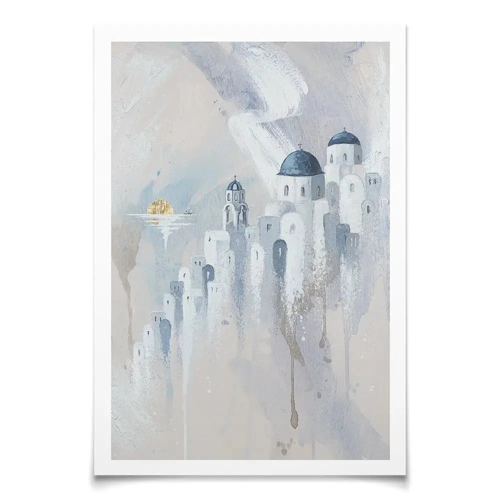 Santorini Paradise Art Print Santorini Paradise Art Print wall art product Isabella Karolewicz