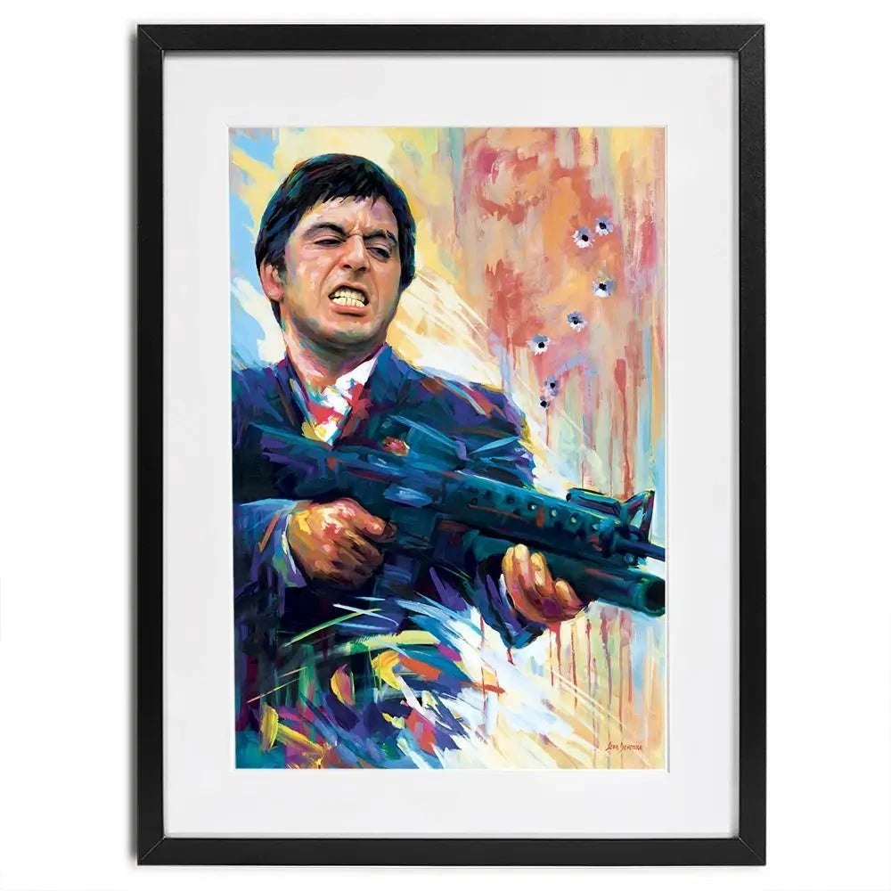 Scarface Framed Art Print Scarface Framed Art Print wall art product Leon Devenice