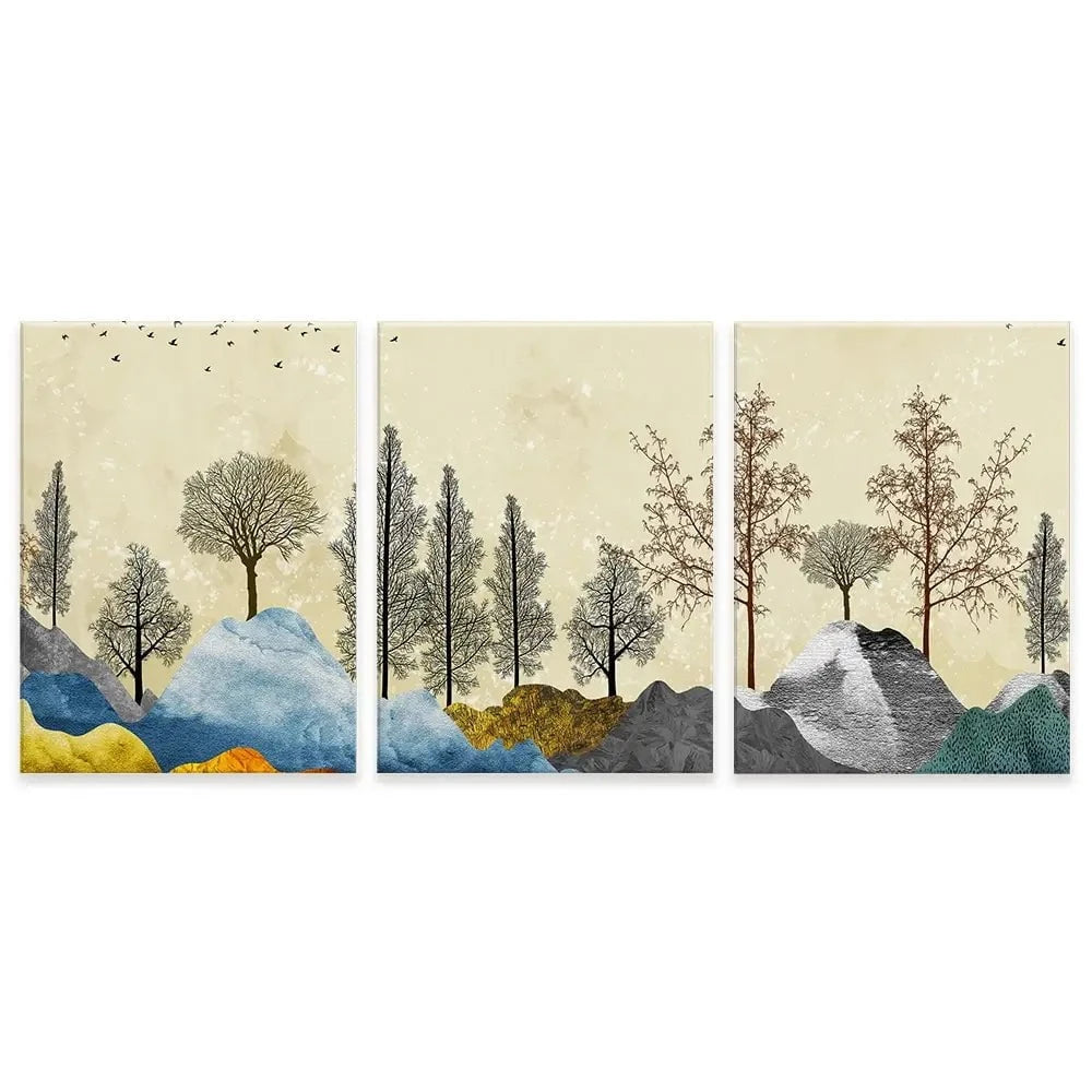 Scenic Landscape Trio Canvas Print Scenic Landscape Trio Canvas Print wall art product 3d artwork wallpaper / Shutterstock