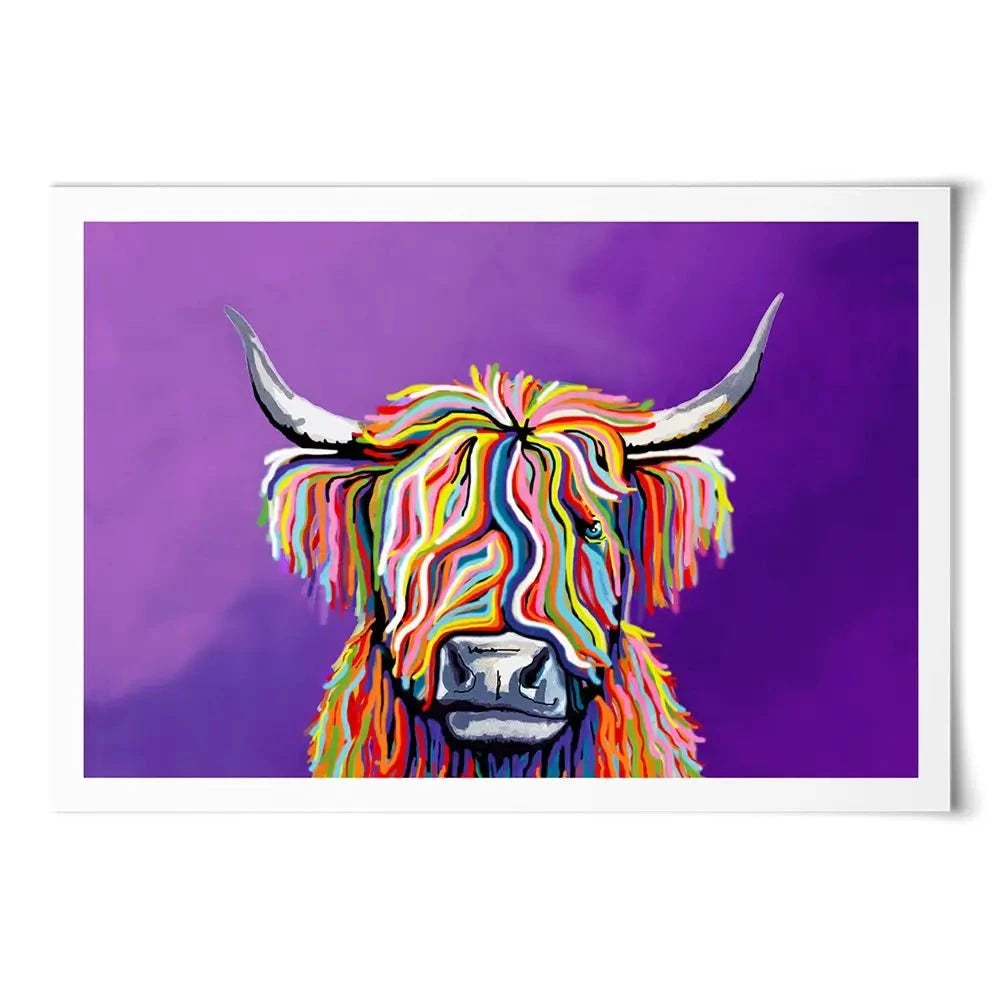 Scottish Coo Art Print Scottish Coo Art Print wall art product Independent