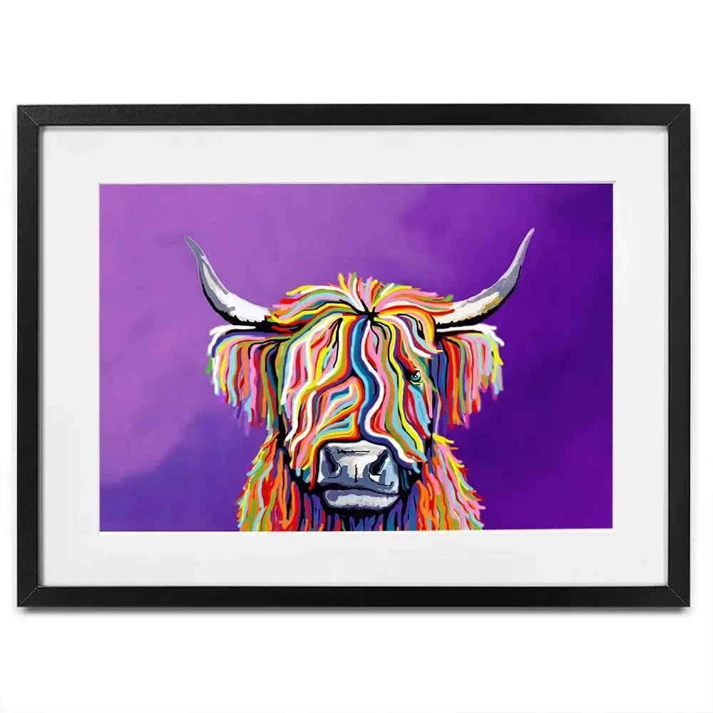 Scottish Coo Framed Art Print Scottish Coo Framed Art Print wall art product Independent