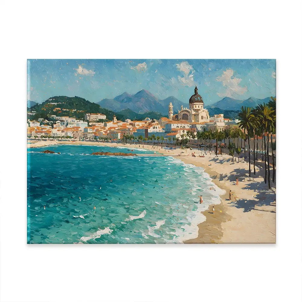 Seafront View Canvas Print Seafront View Canvas Print wall art product IAmHomeStudio