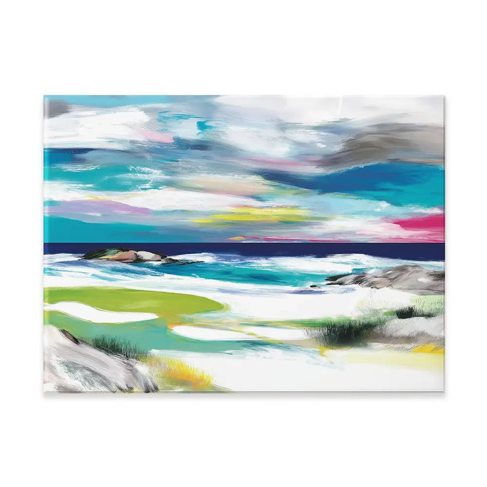 Seaside Green Canvas Print Seaside Green Canvas Print wall art product Chromatic Storm Studio