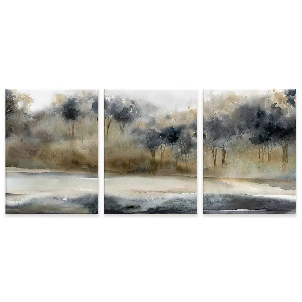 Serene River Trio Canvas Print Serene River Trio Canvas Print wall art product Carol Robinson