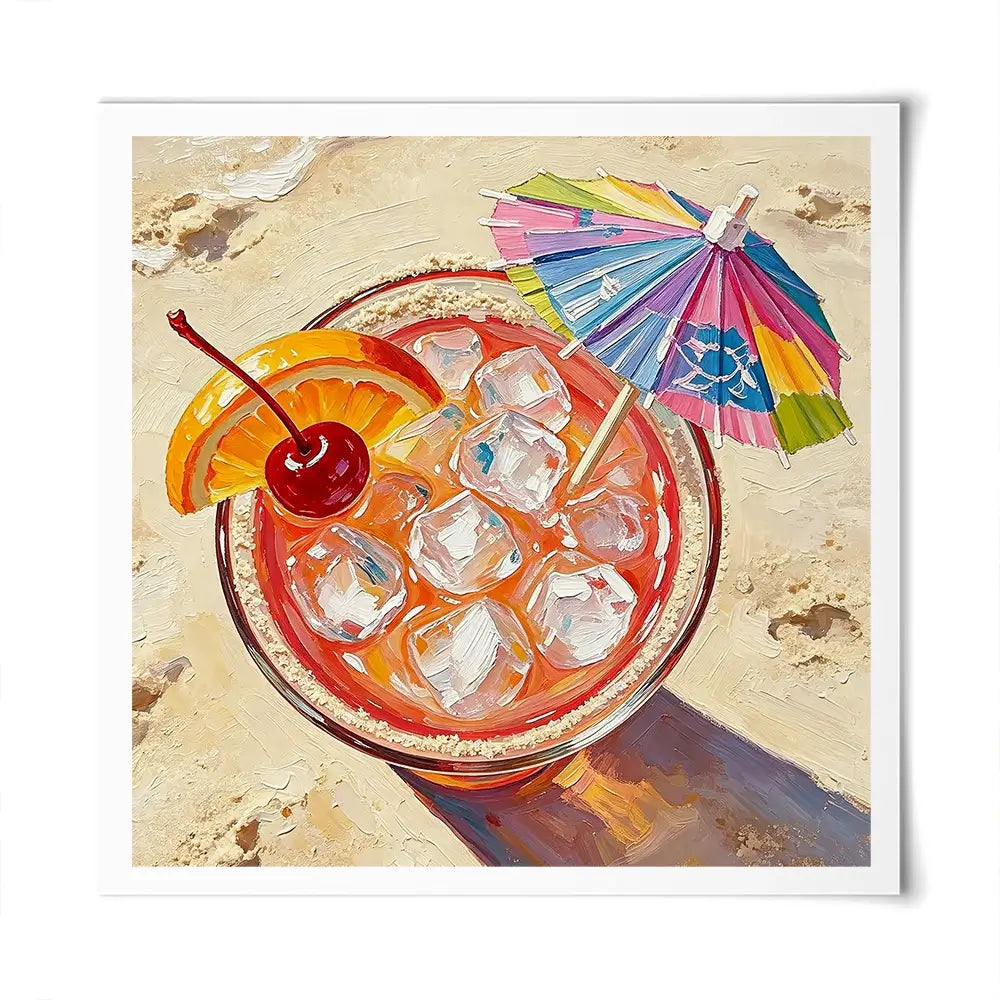 Sex On The Beach Cocktail Square Art Print Sex On The Beach Cocktail Square Art Print wall art product David Alexander Elder