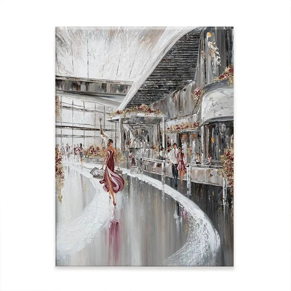 Shopping Therapy Canvas Print Shopping Therapy Canvas Print wall art product Isabella Karolewicz