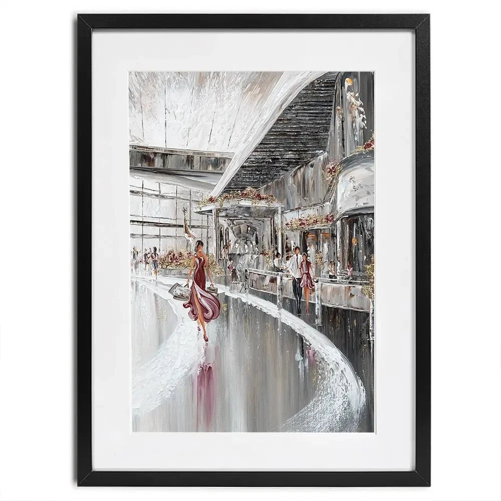 Shopping Therapy Framed Art Print Shopping Therapy Framed Art Print wall art product Isabella Karolewicz