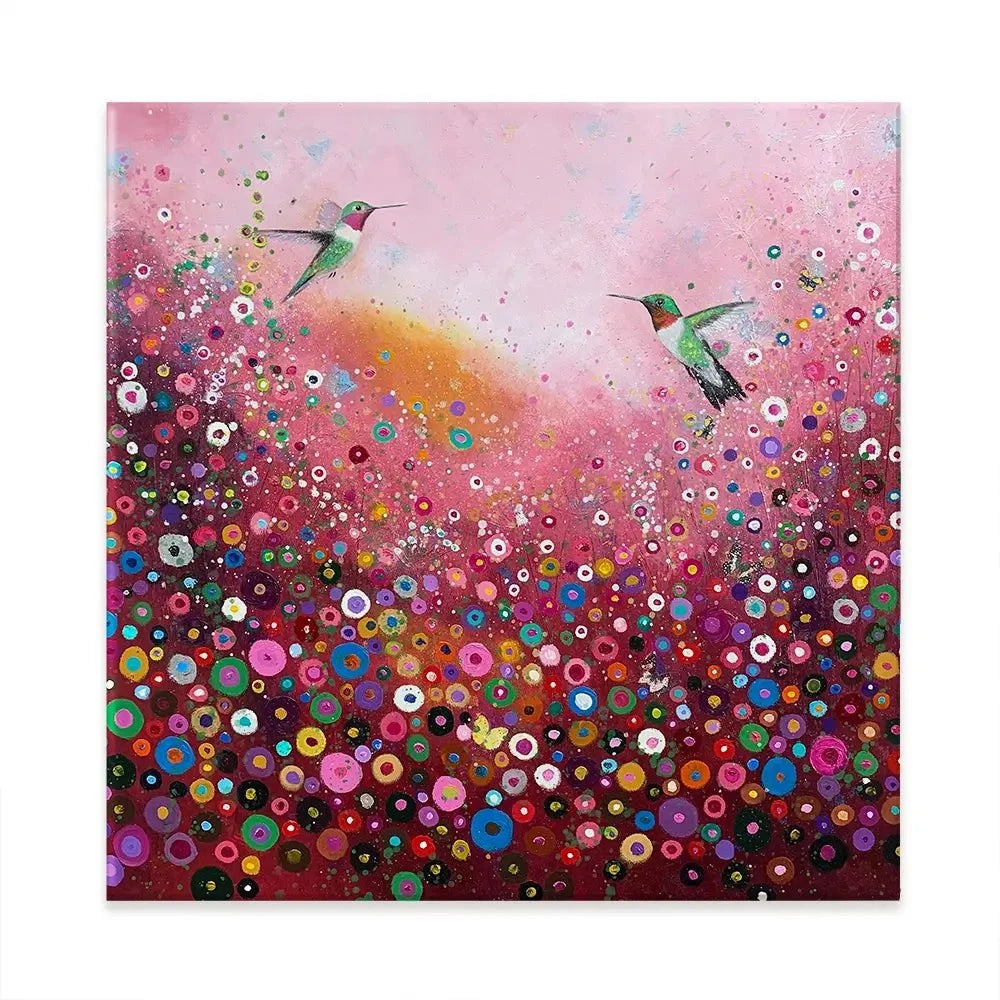 Shower Me With Your Love Square Canvas Print Shower Me With Your Love Square Canvas Print wall art product Laure Bury