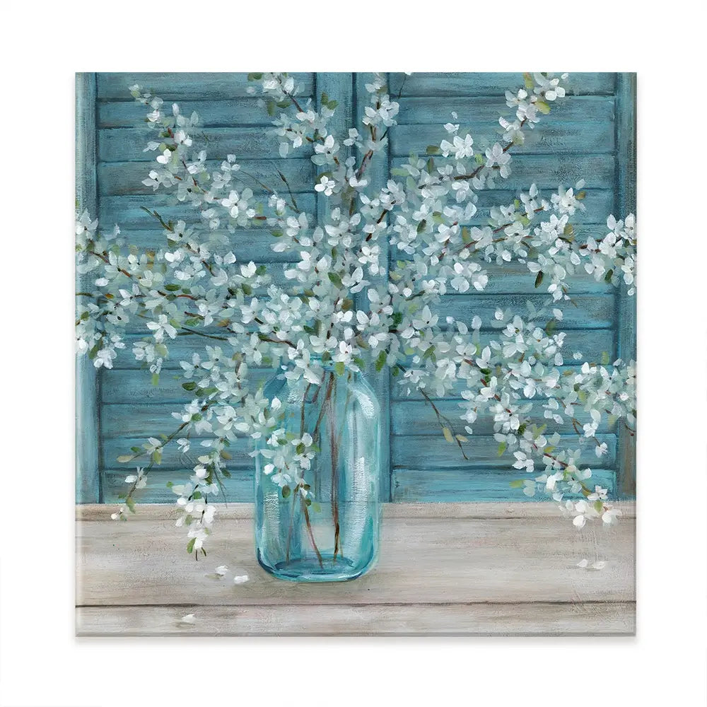 Shuttered Blossoms Canvas Print Shuttered Blossoms Canvas Print wall art product Carol Robinson