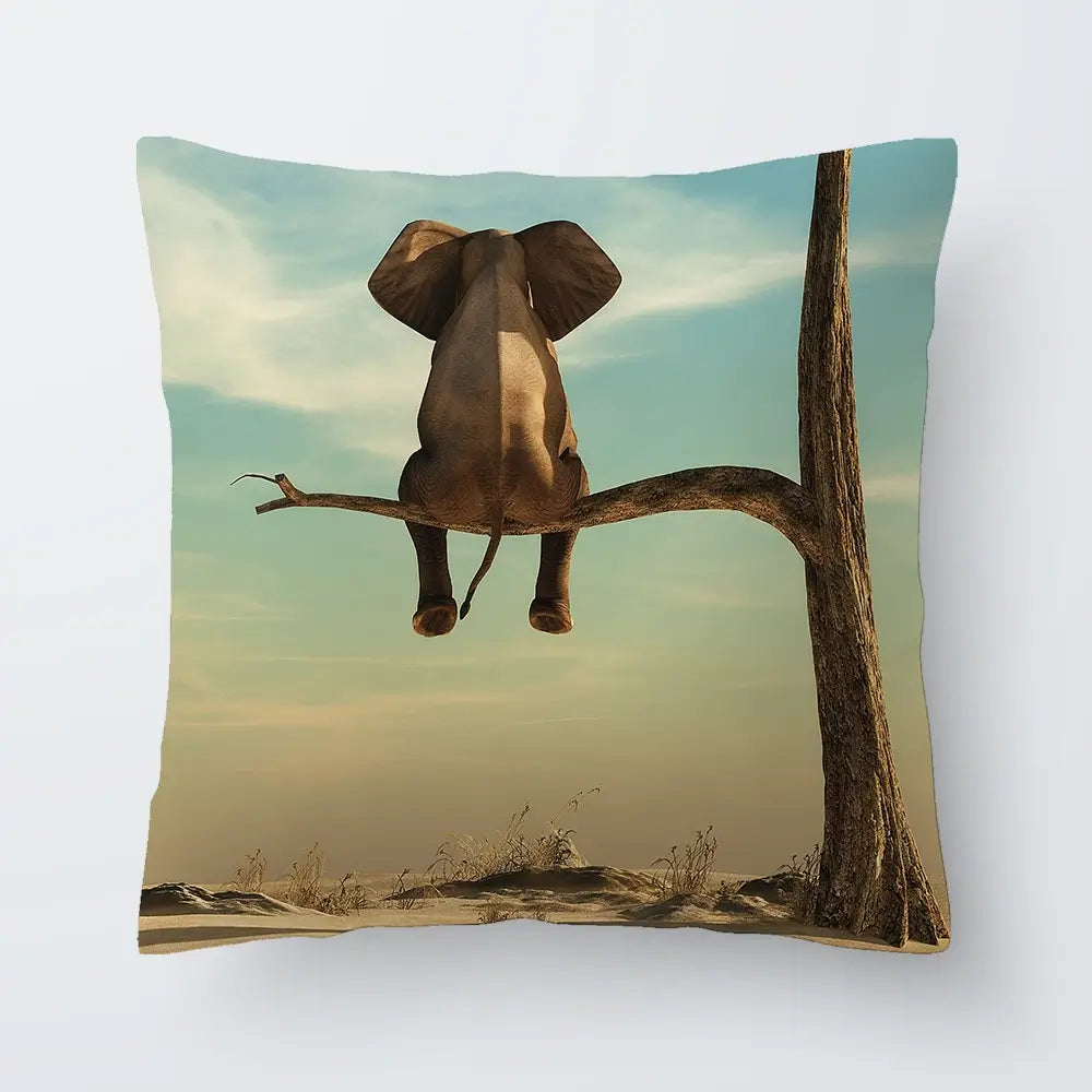 Sitting Elephant Cushion Sitting Elephant Cushion wall art product Orla / Shutterstock