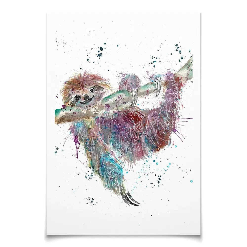 Sloth Life Art Print Sloth Life Art Print wall art product Jamie Taylor
