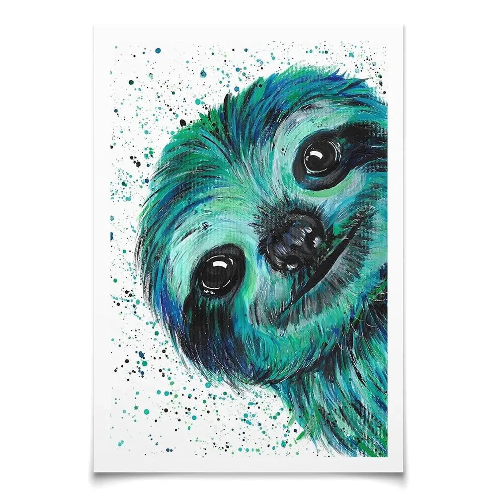 Sloth Otto Art Print Sloth Otto Art Print wall art product Emma LC Art