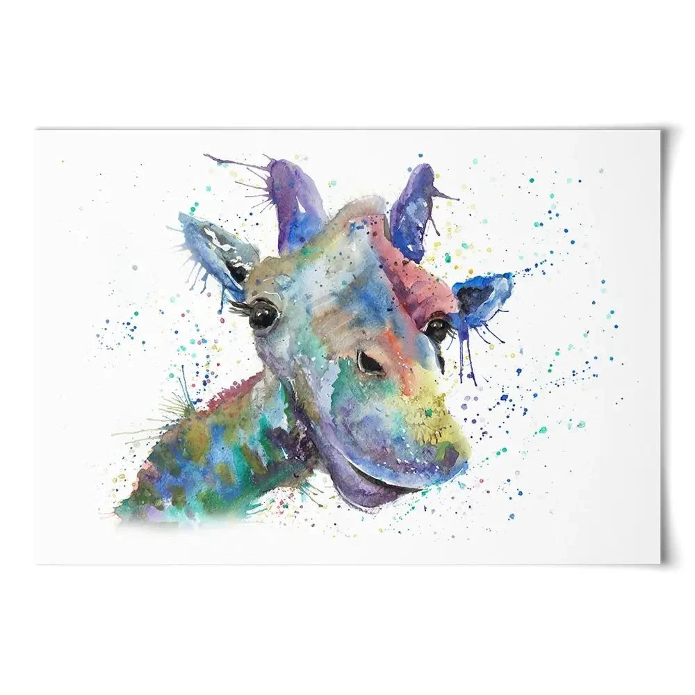 Smiling Giraffe Art Print Smiling Giraffe Art Print wall art product Jamie Taylor