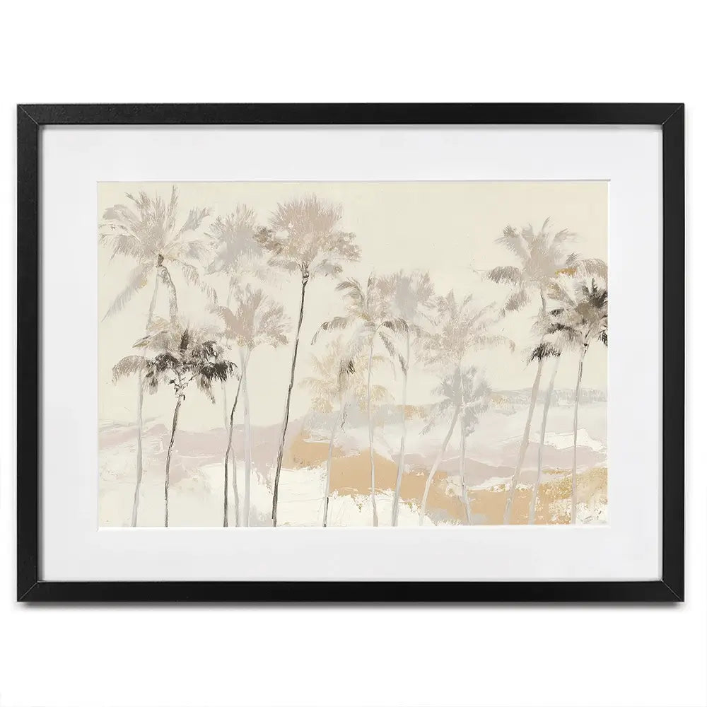 Soft Palm Row Framed Art Print Soft Palm Row Framed Art Print wall art product Chromatic Storm Studio