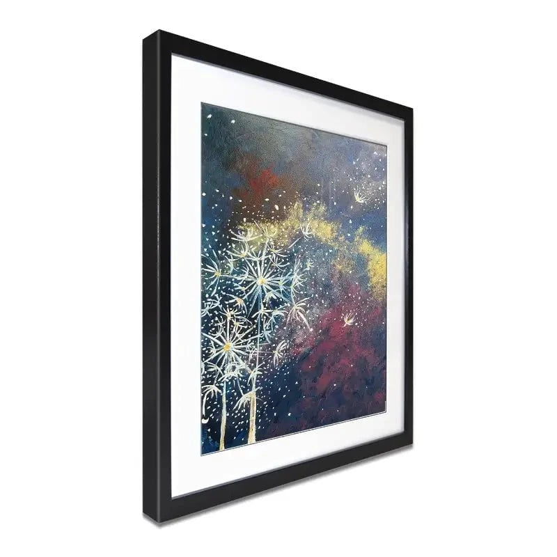 Space Flowers Framed Art Print Space Flowers Framed Art Print wall art product Violeta Allaberdieva