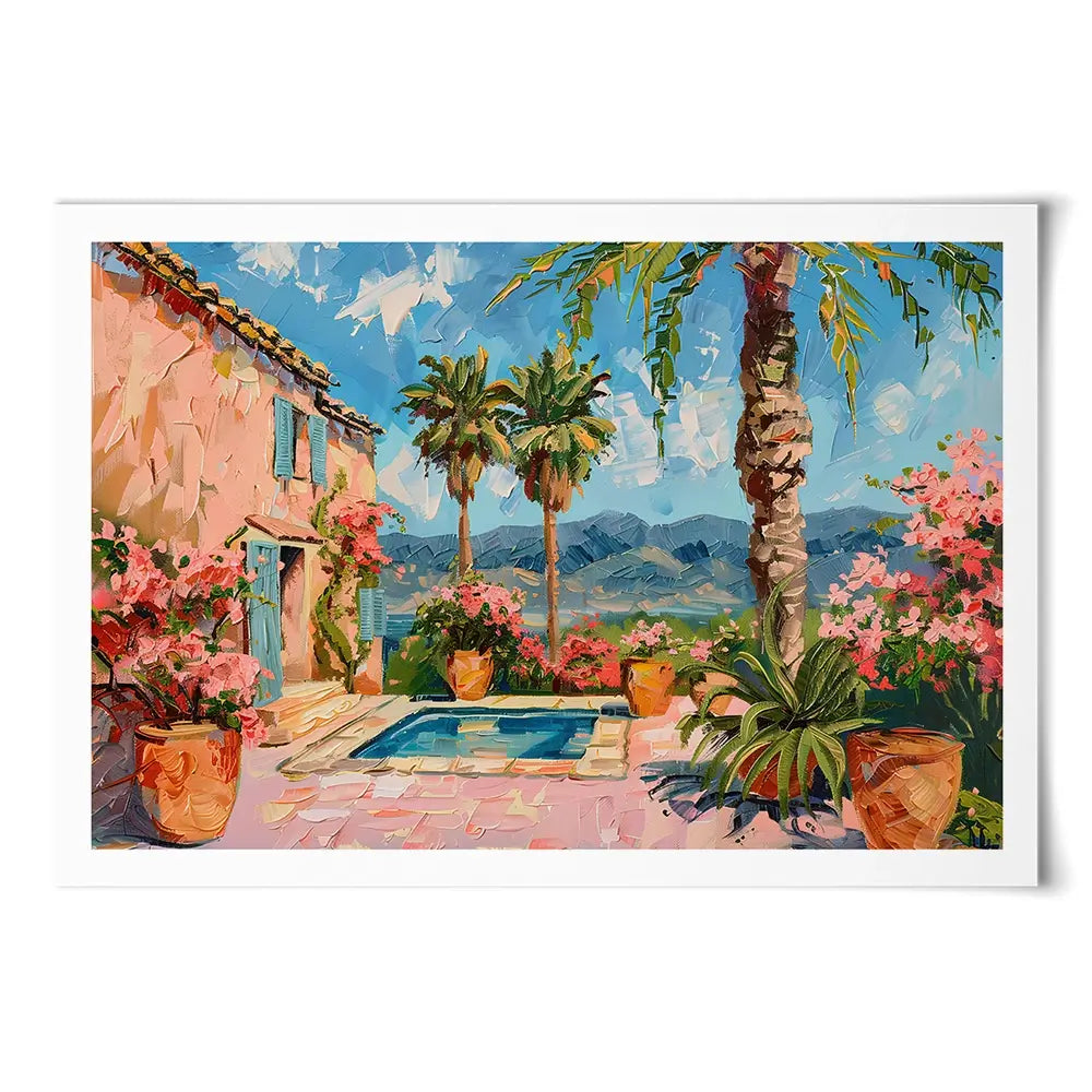 Spanish House By The Pool 2 Art Print Spanish House By The Pool 2 Art Print wall art product Elena Avanesova