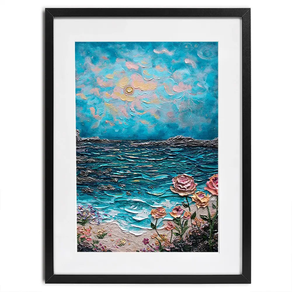 Sparked By The Sea Framed Art Print Sparked By The Sea Framed Art Print wall art product Nada Khatib