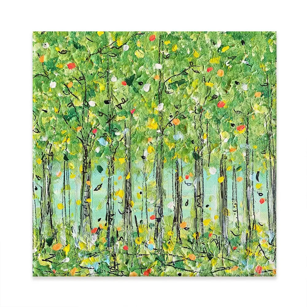 Springtime Forest Canvas Print Springtime Forest Canvas Print wall art product Charlotte Anna Reed