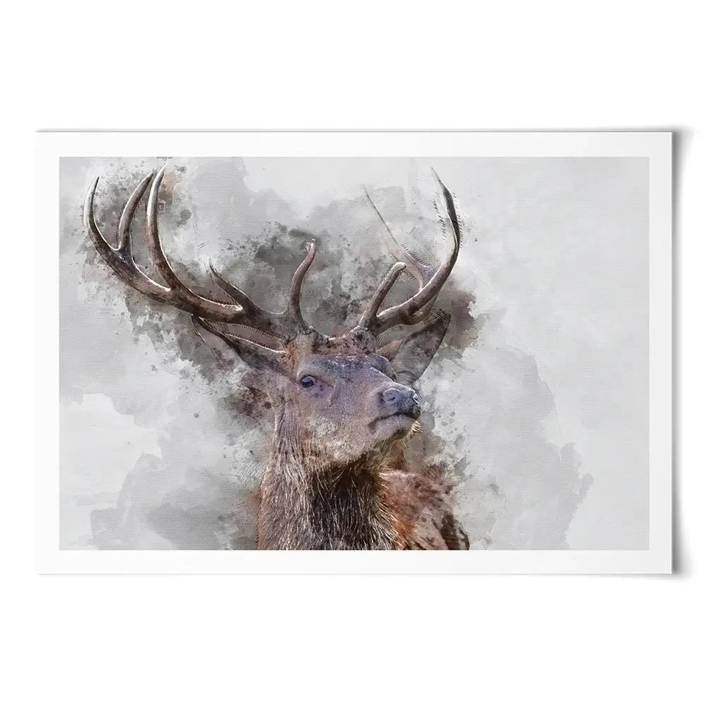 Stag Art Print Stag Art Print wall art product Matt Gibson / Shutterstock