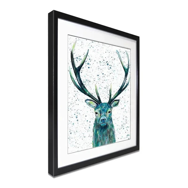 Stag Patrick Framed Art Print Stag Patrick Framed Art Print wall art product Emma LC Art