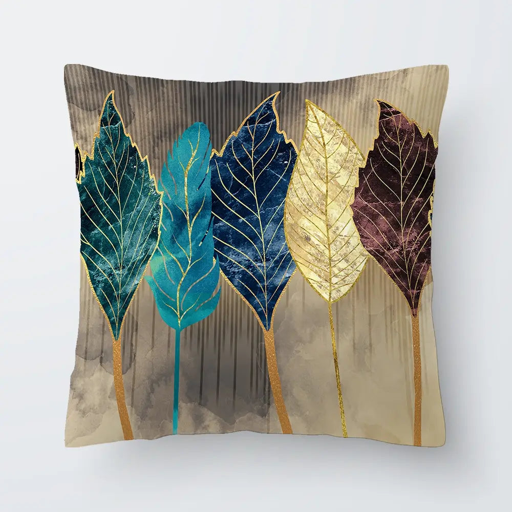Standing Leaves Cushion Standing Leaves Cushion wall art product 3d artwork wallpaper / Shutterstock