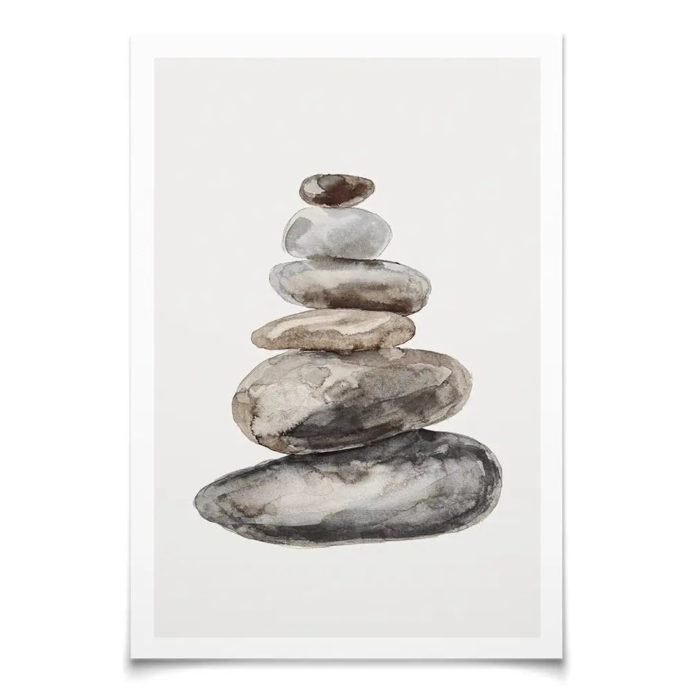 Stone Balance Art Print Stone Balance Art Print wall art product Treechild
