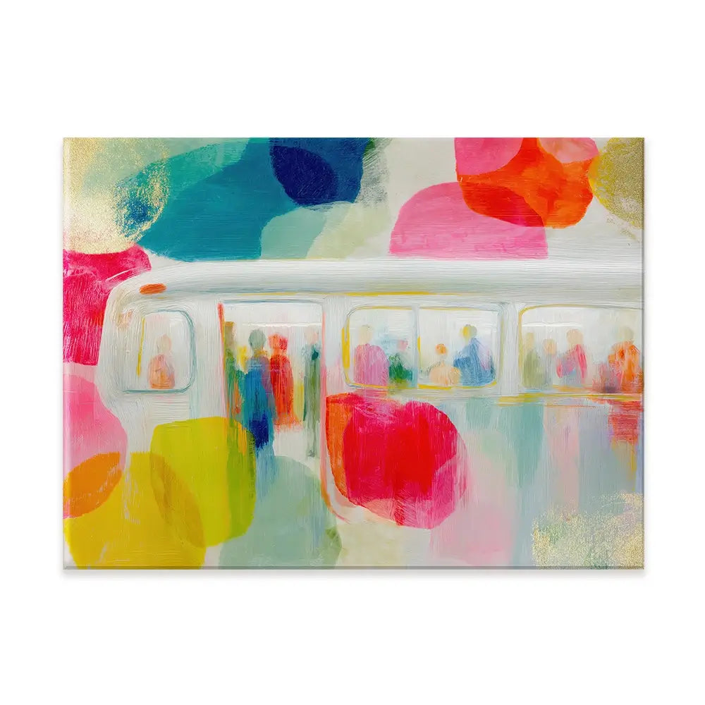 Subway In Colour Canvas Print Subway In Colour Canvas Print wall art product Chromatic Storm Studio