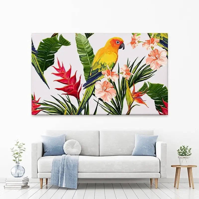 Summer Pattern Canvas Print Summer Pattern Canvas Print wall art product Hanna Kh / Shutterstock