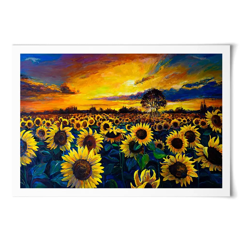 Sunflower Field Art Print Sunflower Field Art Print wall art product Ivailo Nikolov / Shutterstock