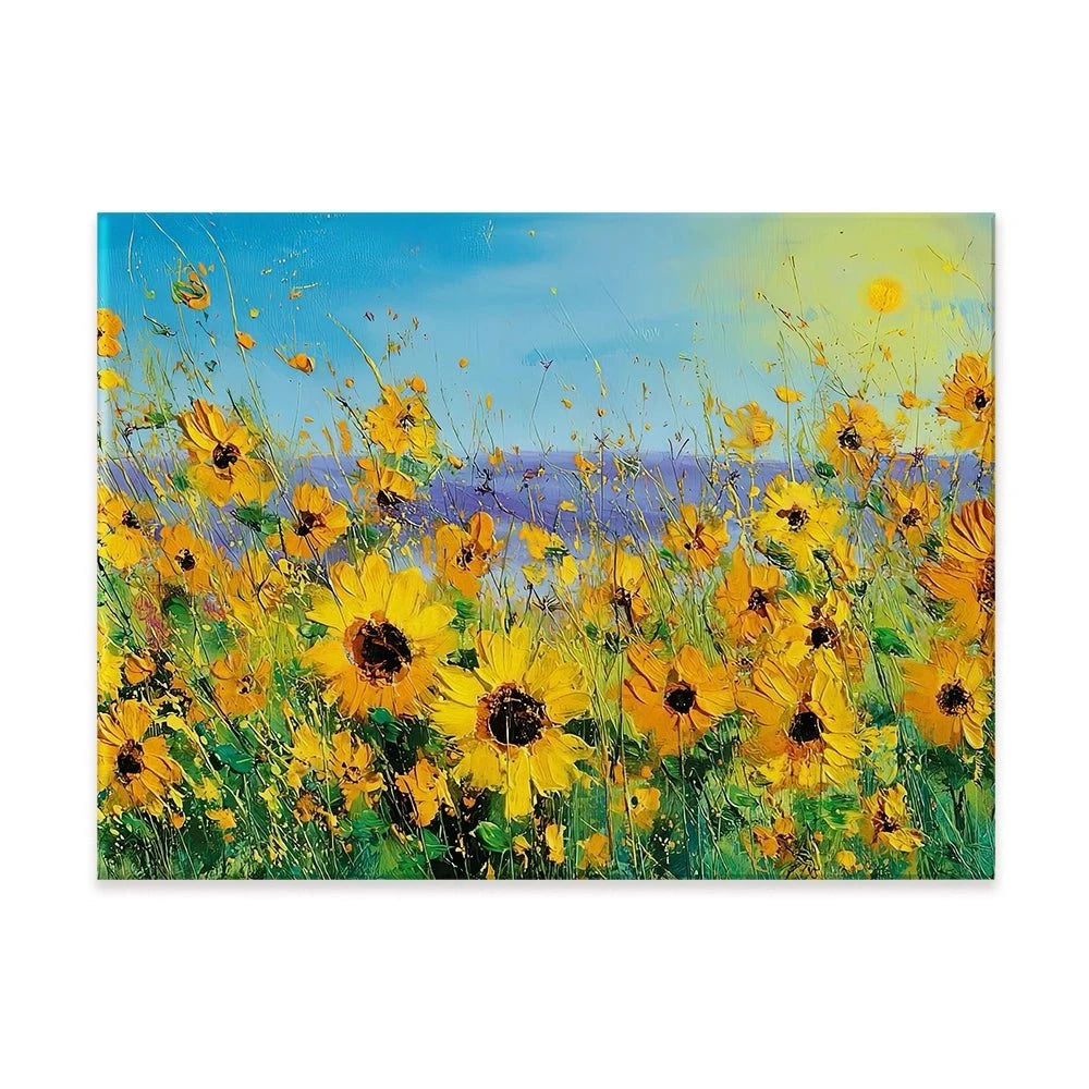 Sunflower Field Explosion Canvas Print Sunflower Field Explosion Canvas Print wall art product David Alexander Elder
