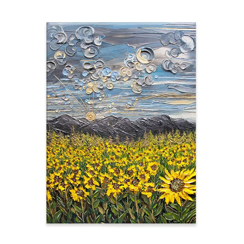 Sunflower Spectacular Canvas Print Sunflower Spectacular Canvas Print wall art product Nada Khatib