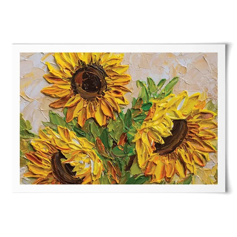 Sunflowers Warmth Art Print Sunflowers Warmth Art Print wall art product Olga Tkachyk