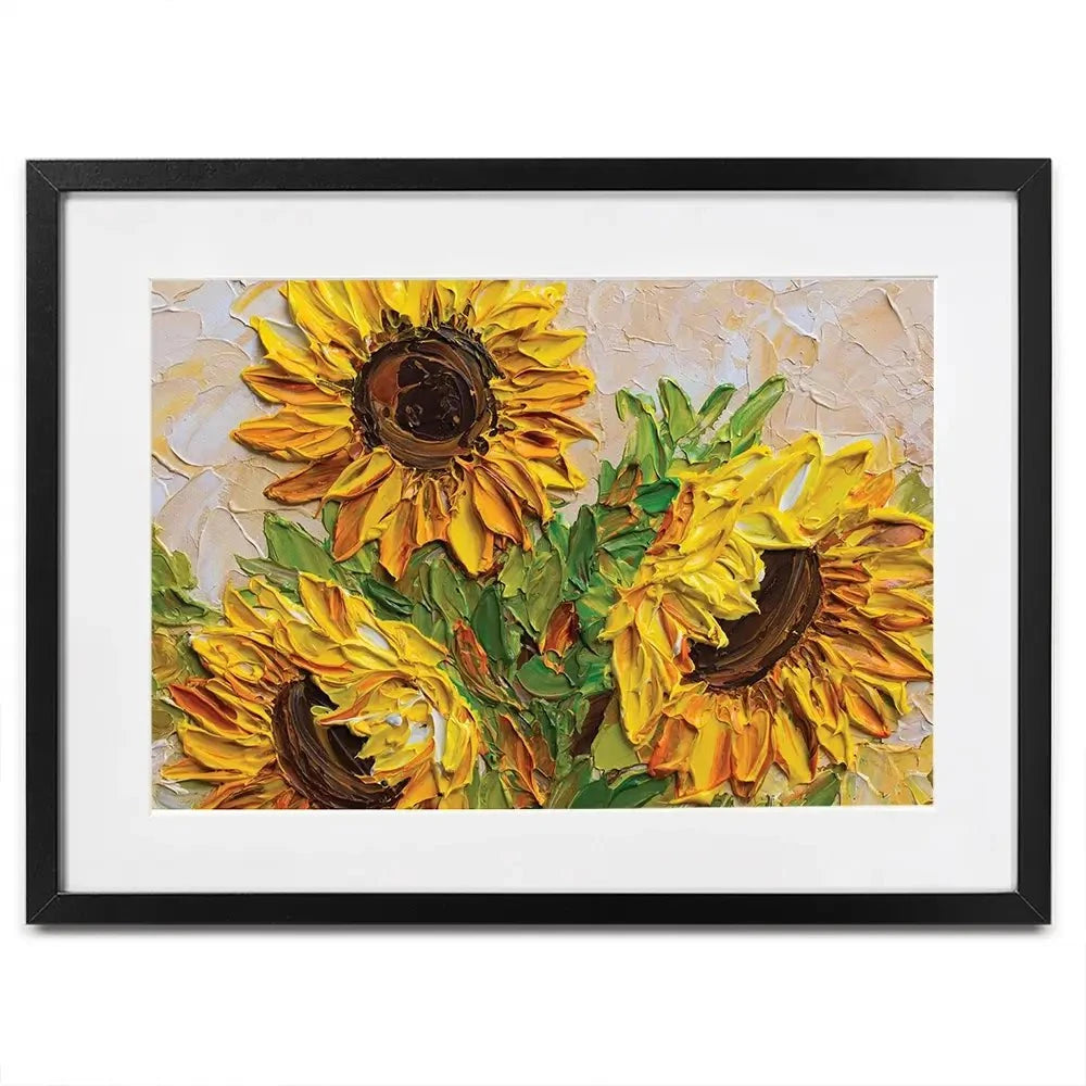Sunflowers Warmth Framed Art Print Sunflowers Warmth Framed Art Print wall art product Olga Tkachyk