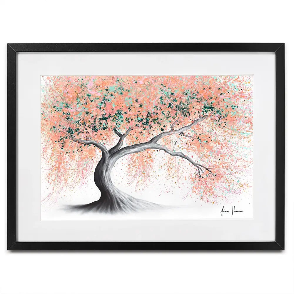 Sunny Peach Tree Framed Art Print Sunny Peach Tree Framed Art Print wall art product Ashvin Harrison
