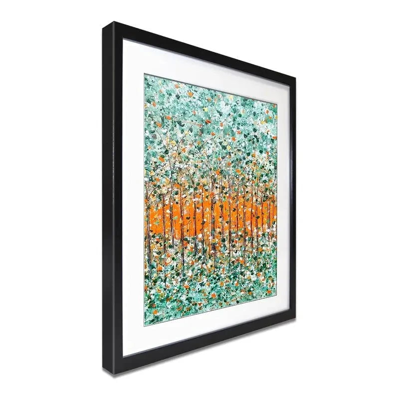 Sunrise In The Woods Framed Art Print Sunrise In The Woods Framed Art Print wall art product Charlotte Anna Reed