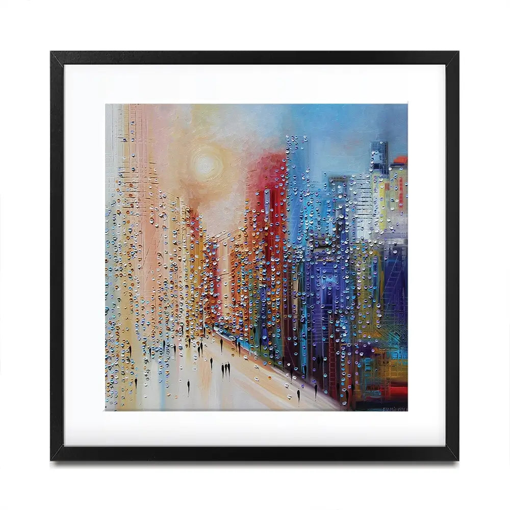Sunset City Framed Art Print Sunset City Framed Art Print wall art product Ekaterina Ermilkina