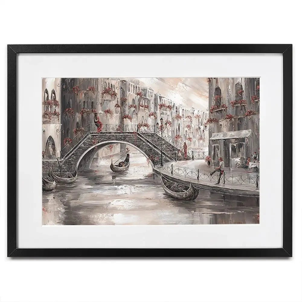 Sunset Glow In Venice Framed Art Print Sunset Glow In Venice Framed Art Print wall art product Isabella Karolewicz