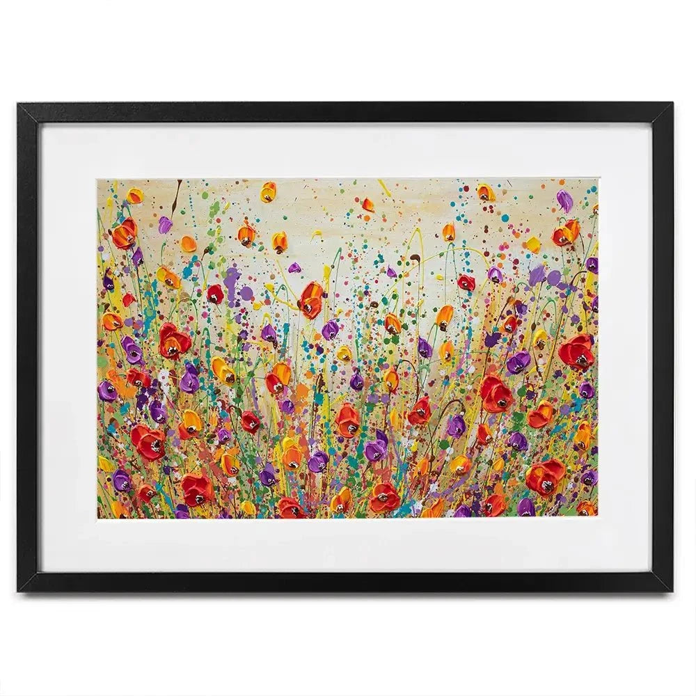 Sunset Meadow Framed Art Print Sunset Meadow Framed Art Print wall art product Olga Tkachyk