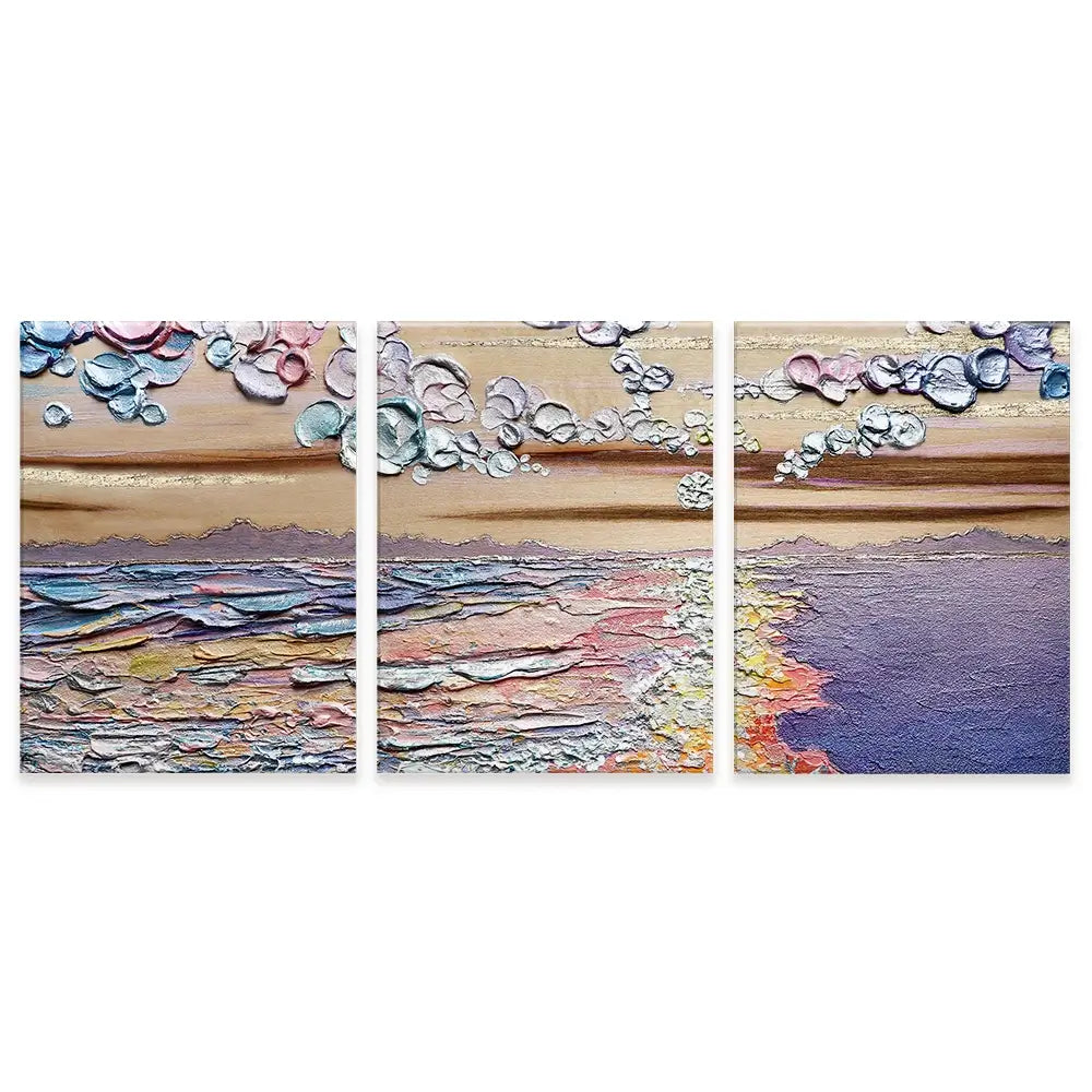 Sunset Sorbet Trio Canvas Print Sunset Sorbet Trio Canvas Print wall art product Nada Khatib