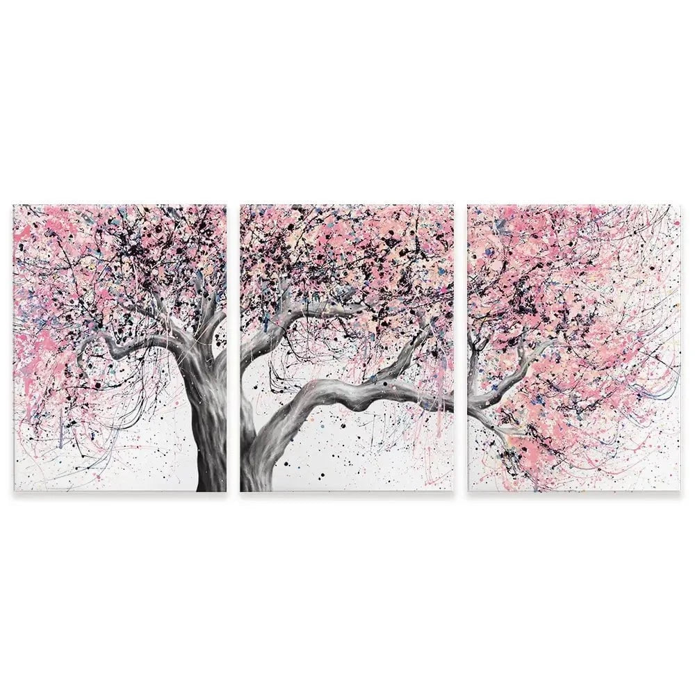 Taffy Blossom Tree Trio Canvas Print Taffy Blossom Tree Trio Canvas Print | Taffy Blossom Tree Artwork wall art product Ashvin Harrison