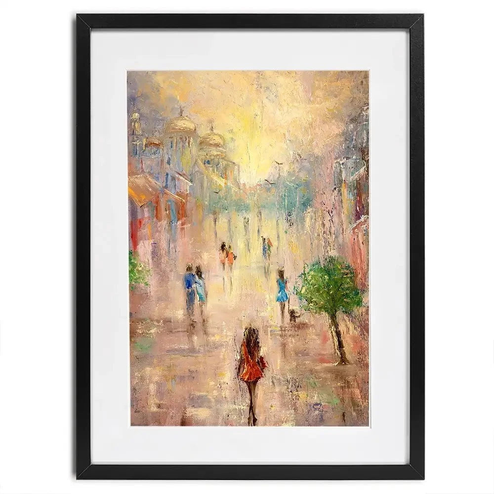 Taking A Walk Framed Art Print Taking A Walk Framed Art Print wall art product Boyan Dimitrov / Shutterstock
