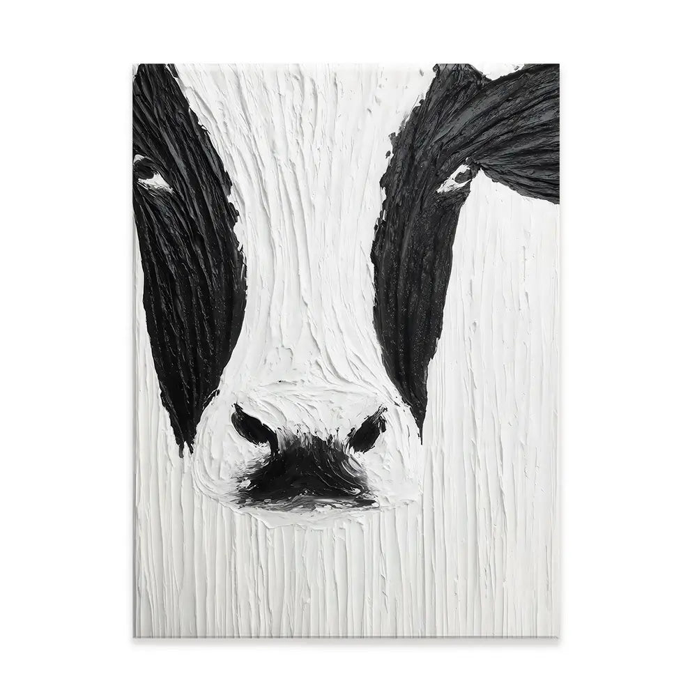 Textured Cow Canvas Print Textured Cow Canvas Print wall art product LSR Design Studio - Independent
