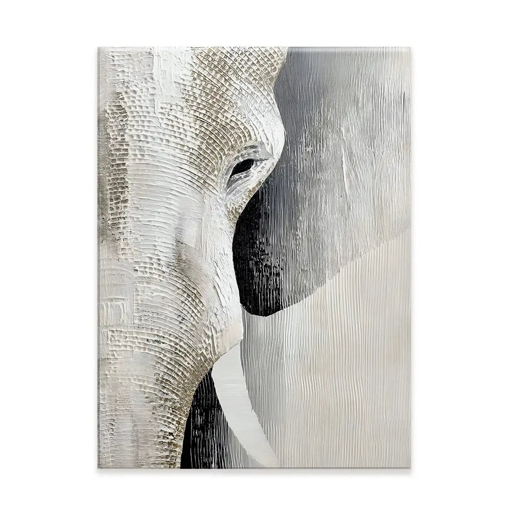 Textured Elephant Canvas Print Textured Elephant Canvas Print wall art product LSR Design Studio - Independent