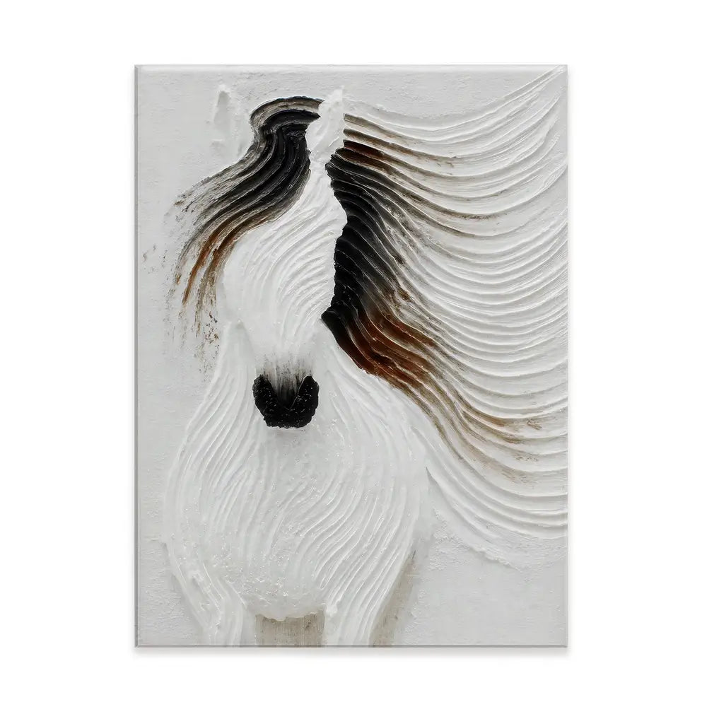Textured Horse Canvas Print Textured Horse Canvas Print wall art product LSR Design Studio - Independent