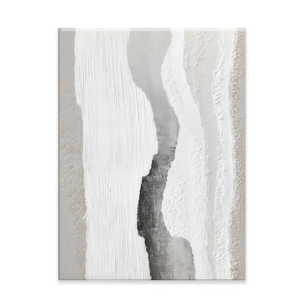 Textured Neutral Brushstrokes Canvas Print Textured Neutral Brushstrokes Canvas Print wall art product LSR Design Studio - Independent